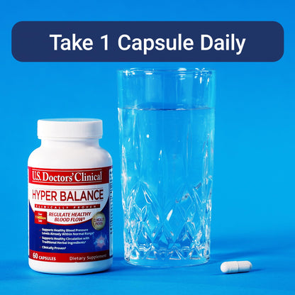 U.S. Doctors’ Clinical HyperBalance Herbal Support for Liver with Eucommia Bark, Senna, Wild Chrysanthemum to Promote Regulation (1 Month Supply – 60 Capsules) U.S.DOCTORS'CLINICALBuy Supplements Australia