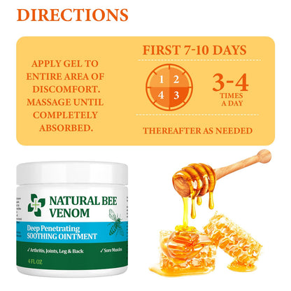 PIBIOOMAP Oringal Natural Bee Venom Serum Joint & Muscle & Bone Cream, Fast Acting, Relief Back, Shoulder, Back, Neck, Hands, Elbows, Feet, Leg, Knees, Ankle, for Adults, Elderly PIBIOOMAPBuy Supplements Australia