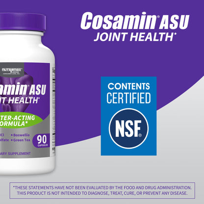 Nutramax Laboratories Cosamin® ASU Joint Health Supplement with Glucosamine, Chondroitin & ASU for Adult Men & Women, Joint Supplement, 230 Capsules Nutramax LaboratoriesBuy Supplements Australia
