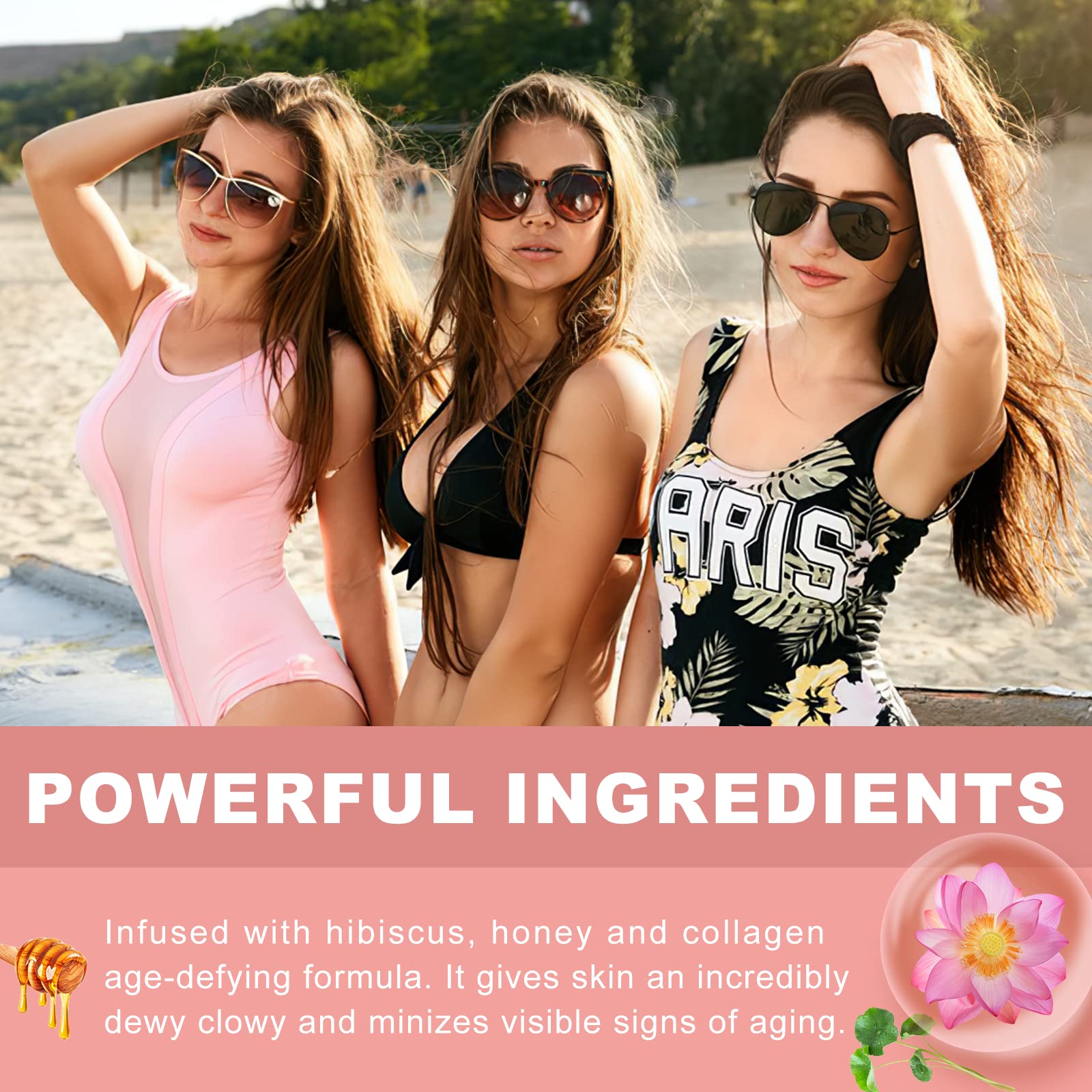 Hibiscus and Honey Firming Cream, Skin Tightening Lotion, Reduces the Look of Neck Lines CITYGOOBuy Supplements Australia