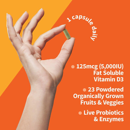 Garden of Life Organics Women's Once Dail,y 60ct & Vitamin Code Vitamin D3 5,000IU, 60ct Garden of LifeBuy Supplements Australia