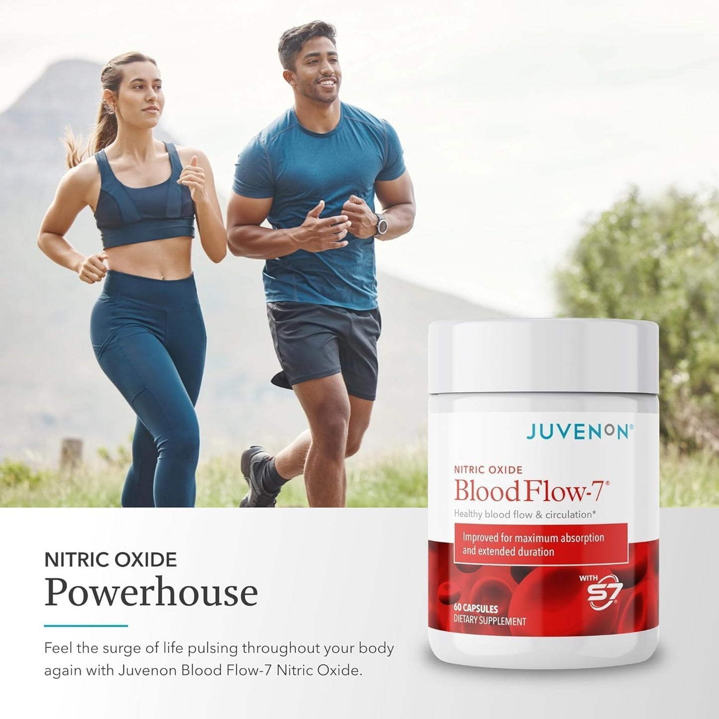 Juvenon Maximum Male BloodFlow-7 Nitric Oxide Supplement with Nitrosigine + Alpha Gold Male JuvenonBuy Supplements Australia