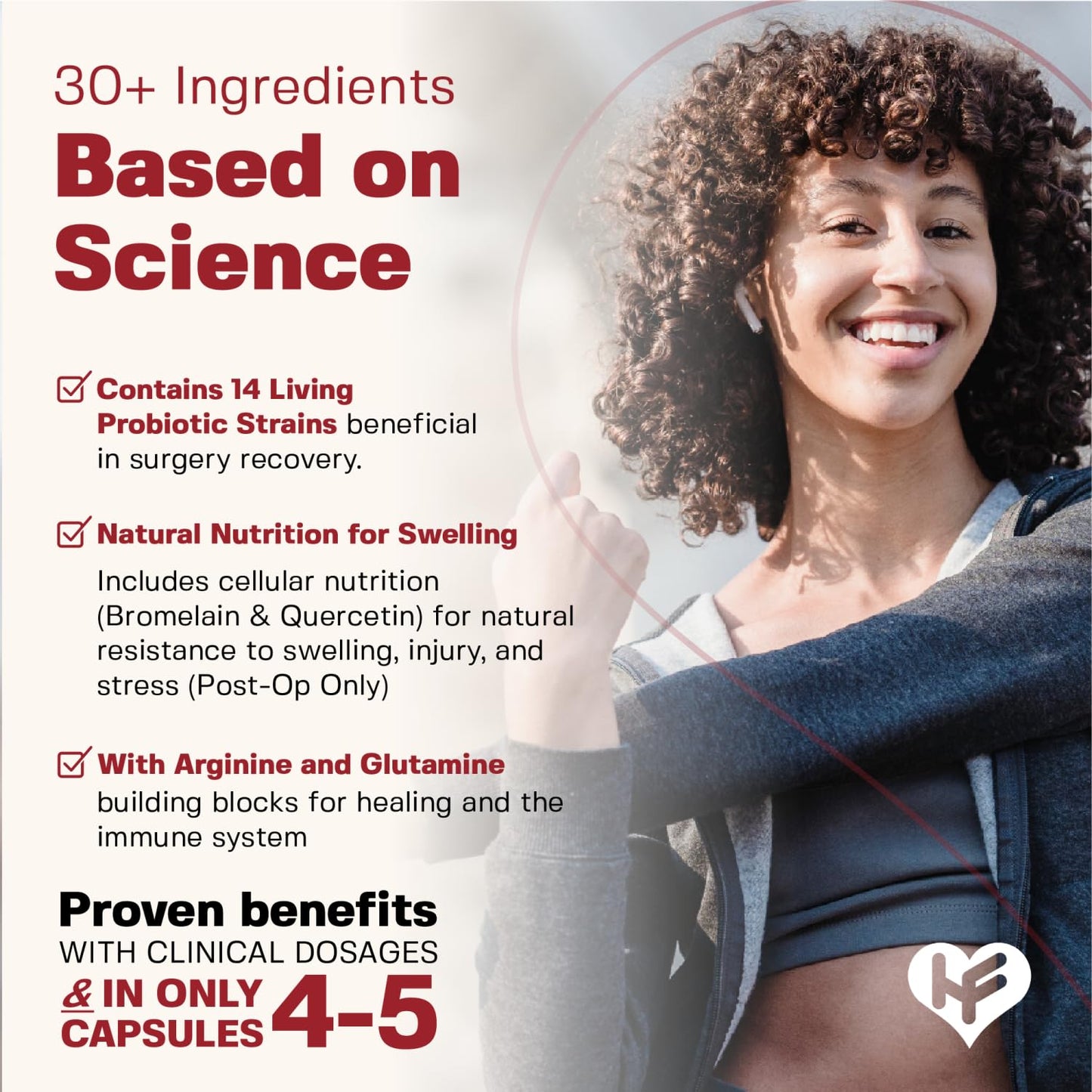 HealFast Surgery & Injury Recovery Supplement (Pre-Op): Quercetin, Probiotics Supplement for Wound, Liposuction, Tummy Tuck, and BBL Post Surgery Supplies HealFastBuy Supplements Australia
