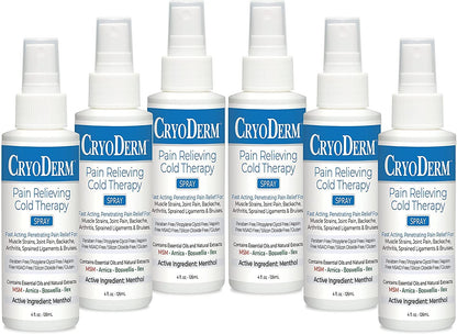 CryoDerm 4 oz Spray Cold Therapy (6 Pack) CryoDermBuy Supplements Australia