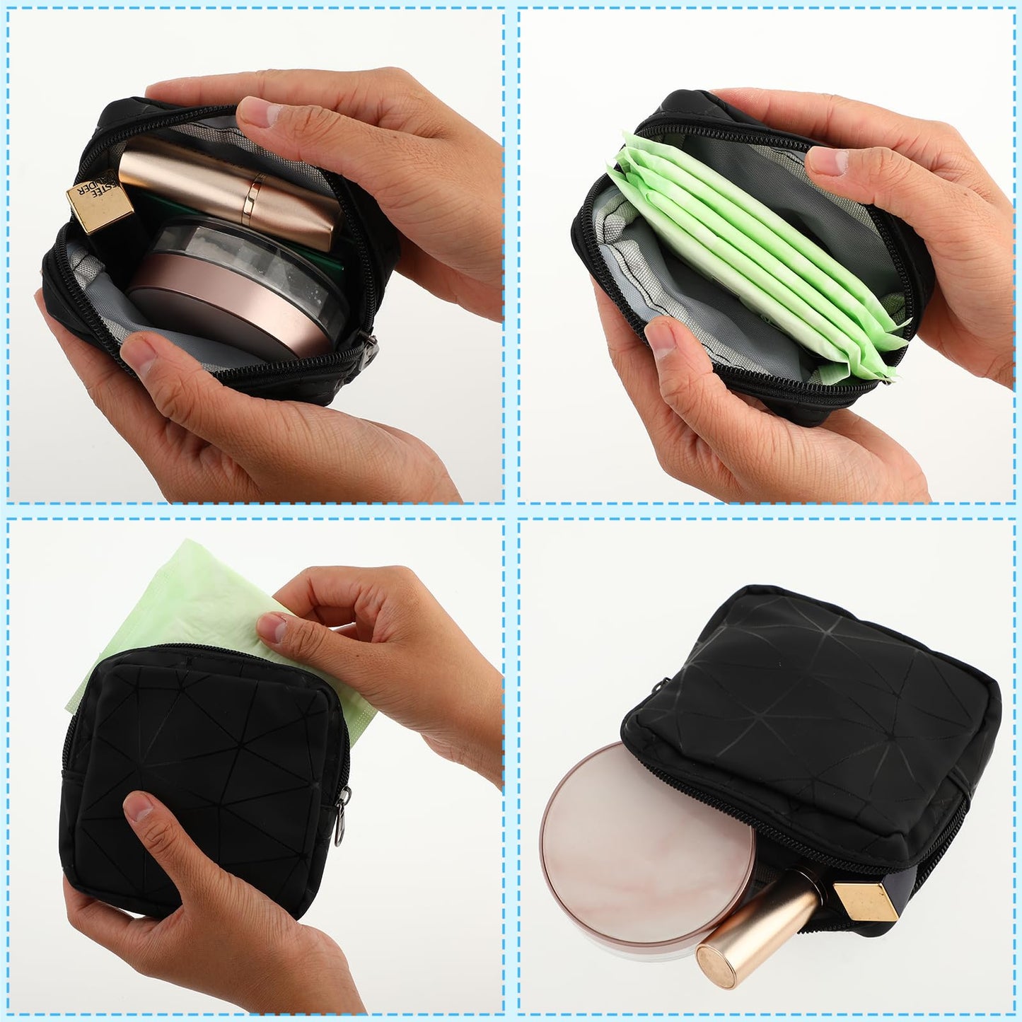 Ouligay Period Bag Sanitary Napkin Storage Bag Tampon Bag Tampon Pad Holder for Purse Menstrual Pad OuligayBuy Supplements Australia