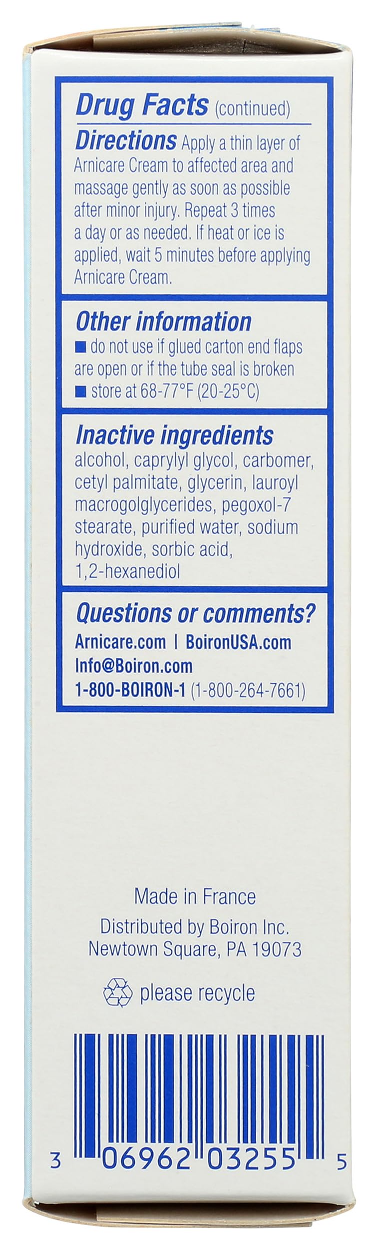 Boiron Arnicare Cream, Homeopathic Medicine for Pain Relief, 1.3 Ounce (Pack of 1) BoironBuy Supplements Australia