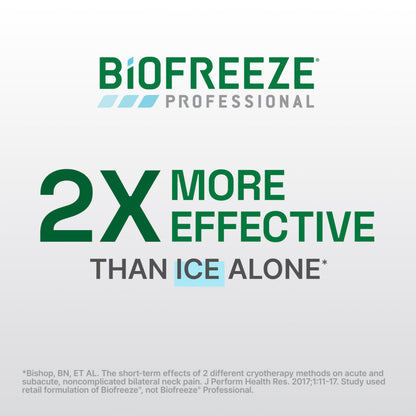 Biofreeze Professional Pain Relief Roll On, Travel Size Arthritis Discomfort Reliever, Fast Acting & Long Lasting Formula, Cooling Menthol Gel 3 Fl Oz (Pack of 3) BiofreezeBuy Supplements Australia