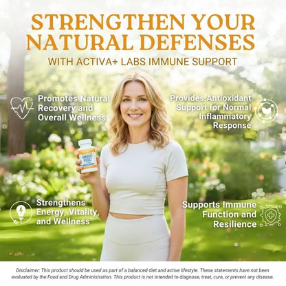 Activa+ Labs Immunity Boost Immune Support Supplement with Vitamin C, Vitamin E, Selenium & Herbal Antioxidant Complex | Activa LabsBuy Supplements Australia