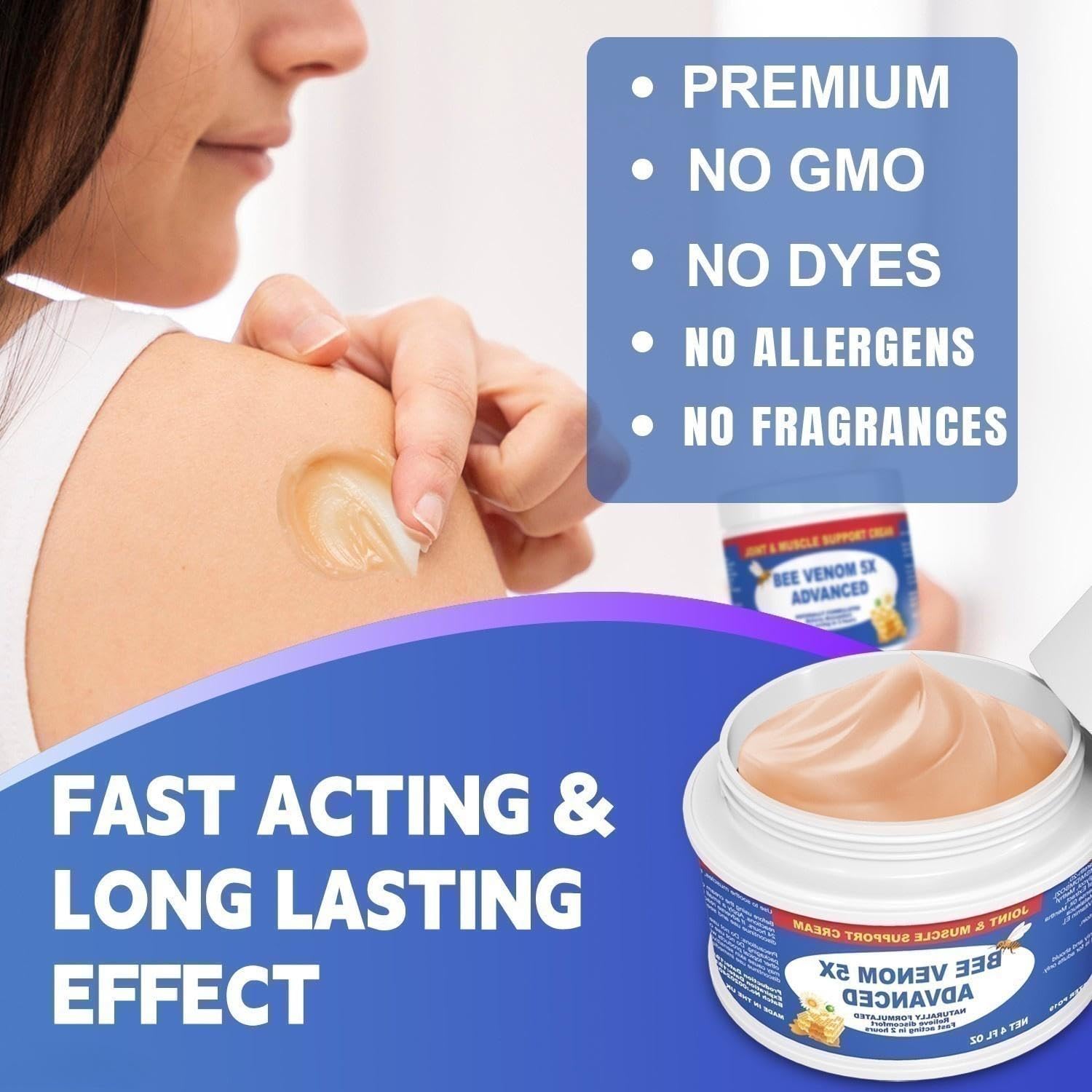 Benolixia Bee Venom Joint Cream, Bee Venom Joint Gel,Bee Venom Advanced Joint and Bone Cream,Natural Formula for Back, Knee, Hands, Neck, Feet, All Skin Types BenolixiaBuy Supplements Australia