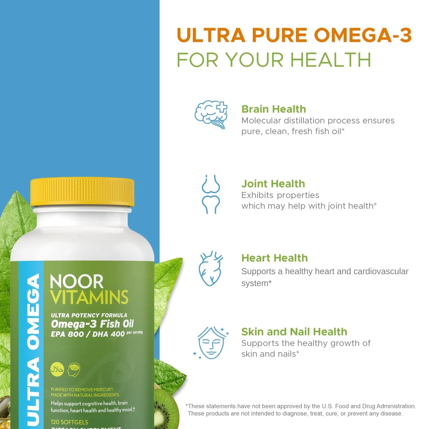 Noor Vitamins Women's Multivitamin and Omega Fish Oil Supplement Bundle Noor VitaminsBuy Supplements Australia