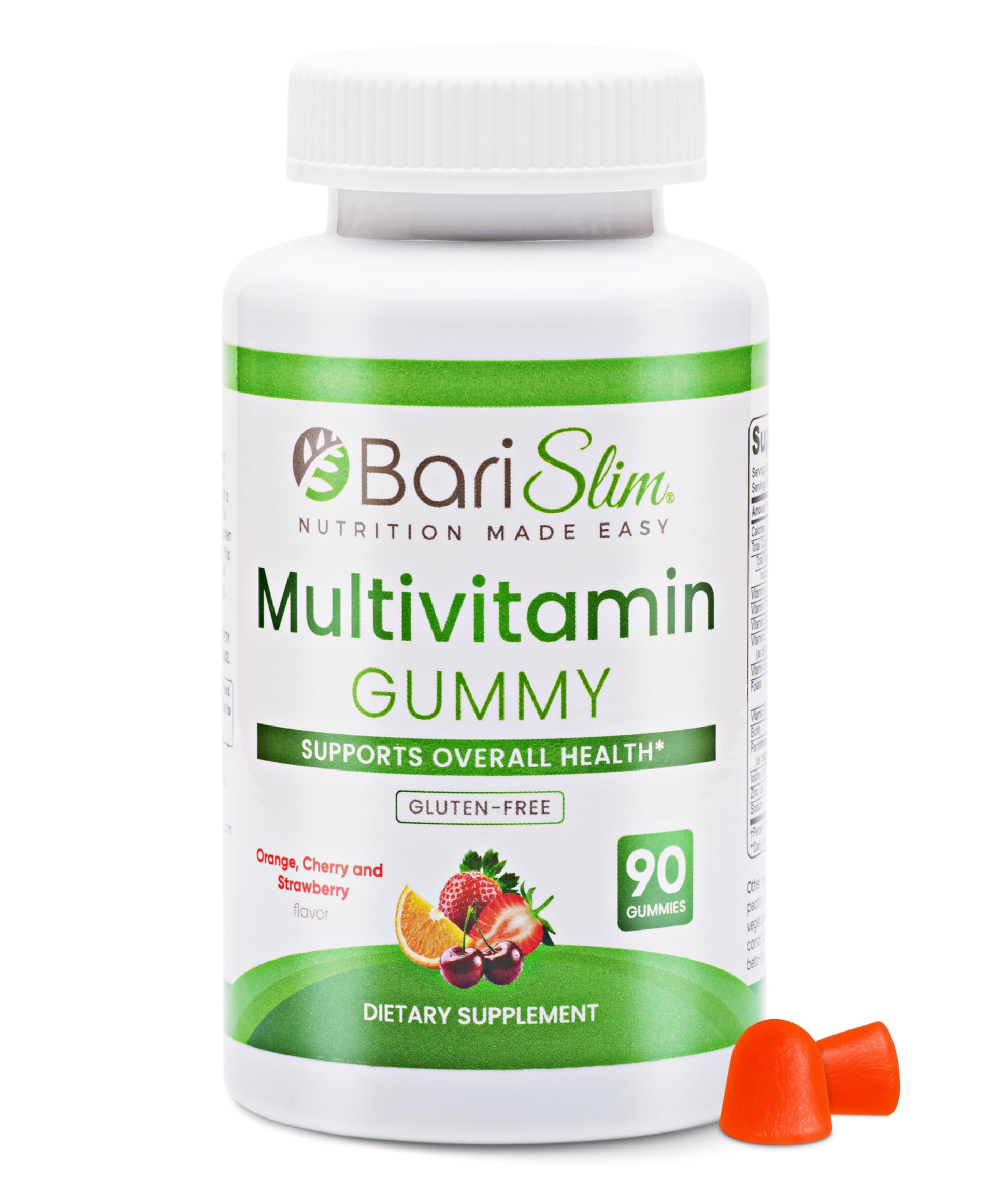 BariSlim Bariatric Chewable Multivitamin Gummies - Specially Formulated Gummy Vitamin for Patients After Weight Loss Surgery - Easy to Digest BariSlimBuy Supplements Australia