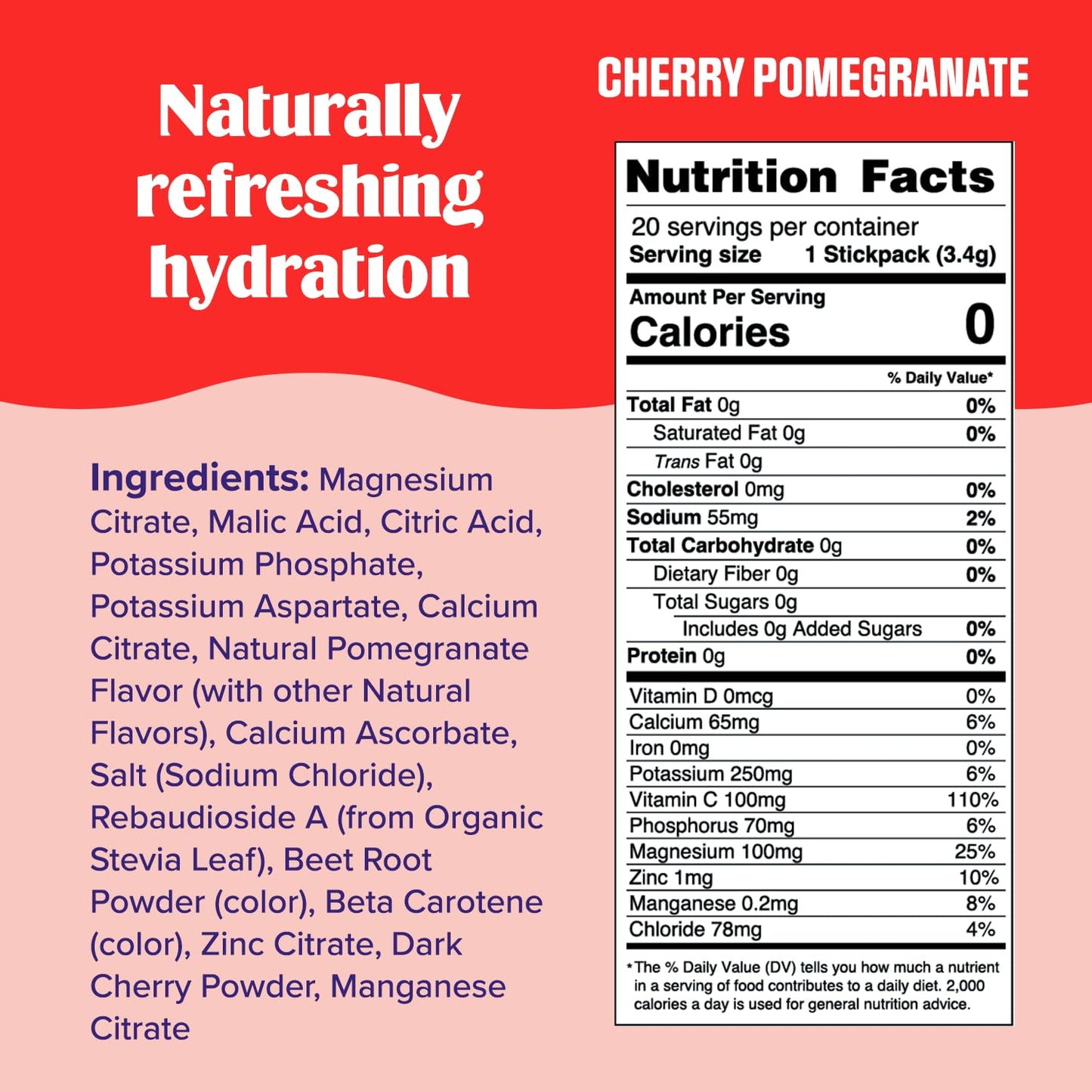 Ultima Replenisher Daily Electrolyte Drink Mix – Cherry Pomegranate, 20 Stickpacks Ultima ReplenisherBuy Supplements Australia