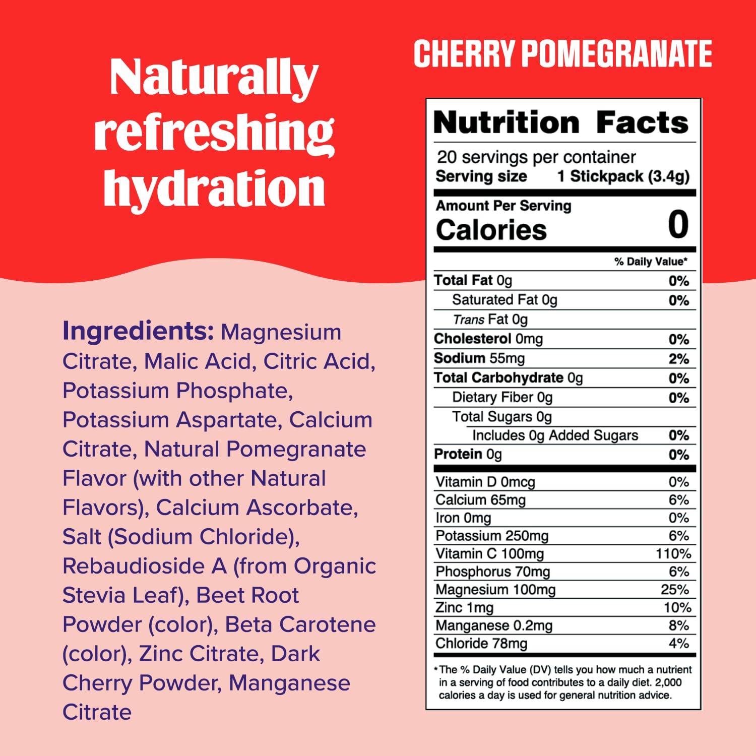 Ultima Replenisher Daily Electrolyte Drink Mix – Cherry Pomegranate, 20 Stickpacks Ultima ReplenisherBuy Supplements Australia