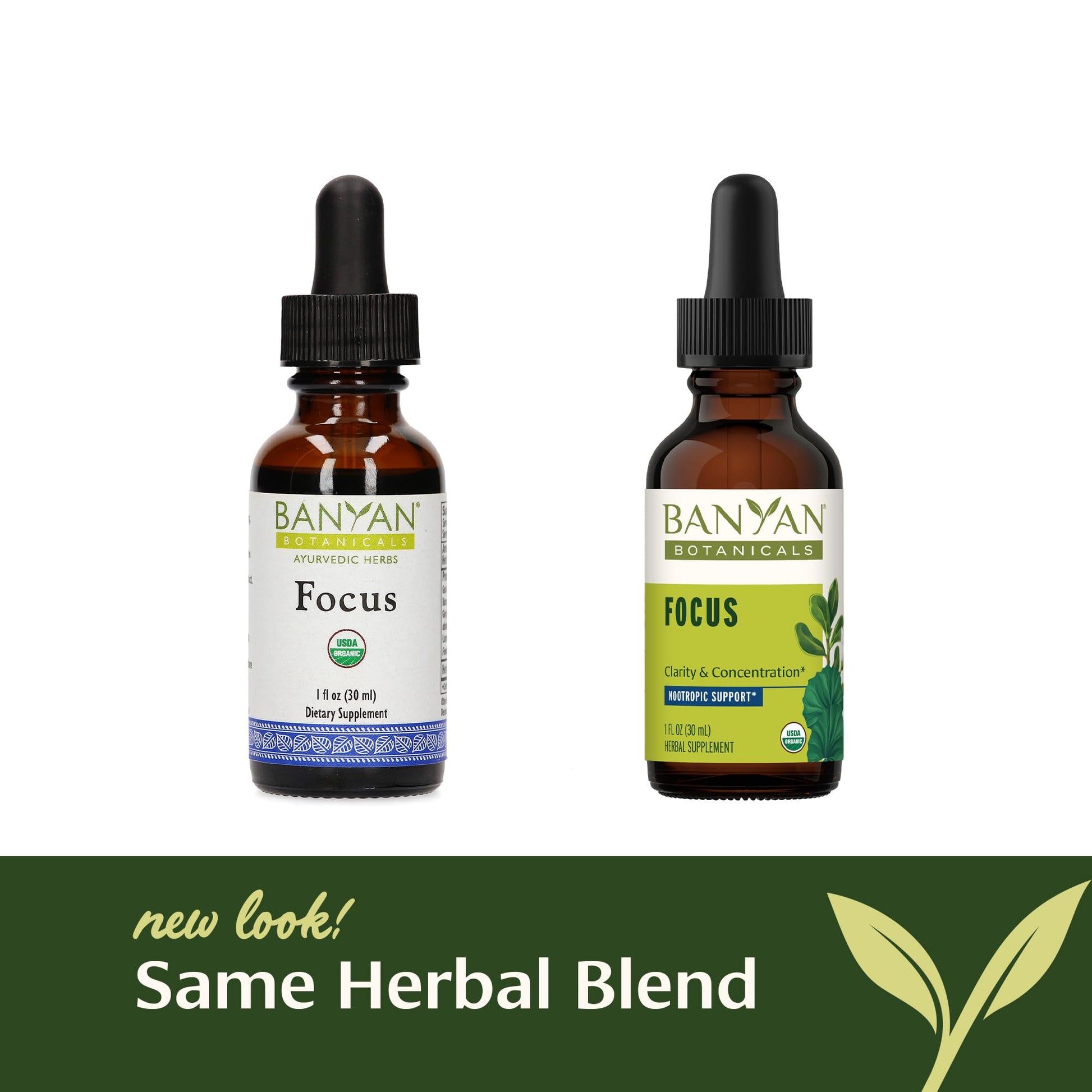 Banyan Botanicals Focus Liquid Extract – Organic Focus Supplement – Liquid Extract in Non-Alcoholic Glycerin – Nootropic Herbs for Fast-Acting Support* – 1 oz. – Non-GMO Sustainably Sourced Vegan Banyan BotanicalsBuy Supplements Australia