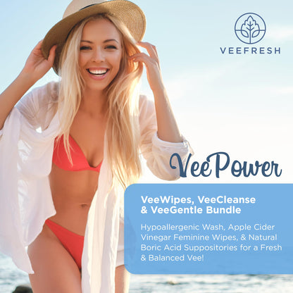 VeeFresh VeePower Bundle - A Convenient Feminine Care Bundle for Any-Time Freshness & Odor Control VeeFreshBuy Supplements Australia