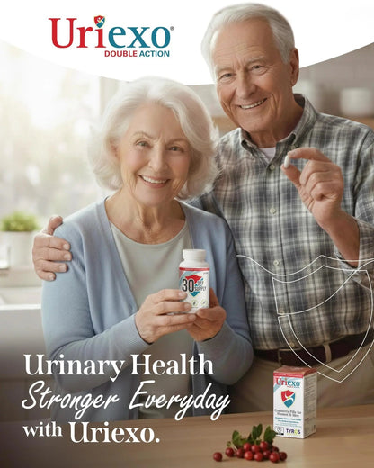 Uriexo Double Action Support Cranberry Pills - Urinary Tract Health Supplement with 36mg Proanthocyanidins PACs & 2000mg D-Mannose, Capsules for Men & Women, Non-Antibiotic Formula, 30 Day Supply UriexoBuy Supplements Australia
