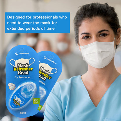 CoolBurstBead Face Mask Refresher, Long-Lasting & Strong Refreshing Fragrance, 4-Pack CoolBurstBeadBuy Supplements Australia