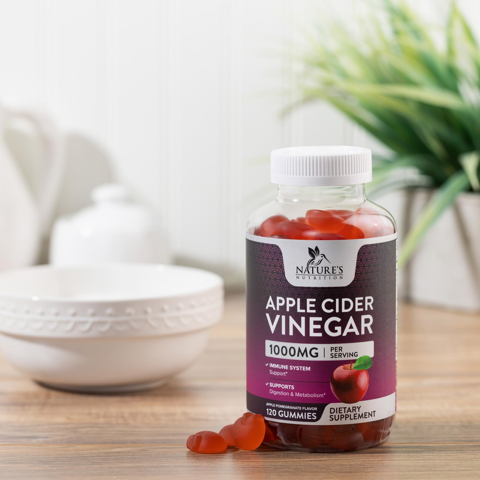 Nature's Nutrition Apple Vinegar Gummy for Weight Loss 1000mg - Vegan Apple Cider Vinegar Nature's NutritionBuy Supplements Australia