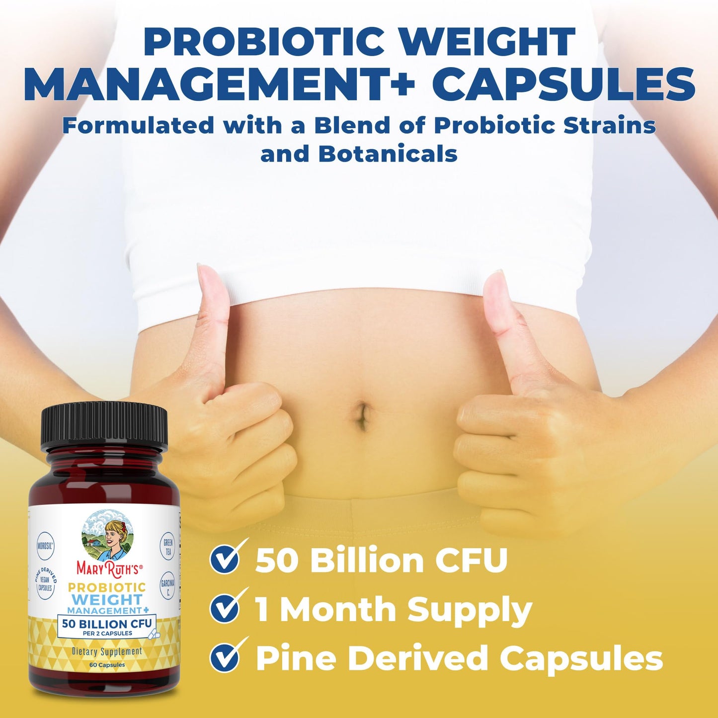 MaryRuth's Probiotics Capsule for Women & Men | Weight Management | Digestive & Gut Health MaryRuth OrganicsBuy Supplements Australia