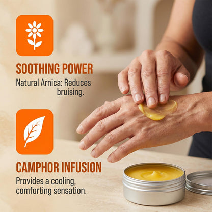 MOUNTAIN 3X 3X Relief Balm, 2.7fl Oz Relief Balm, with Natural Arnica & Camphor, Soothing Neck, Hands & Feet, Non-Greasy Formula, Fast Absorbing (1) MOUNTAIN 3XBuy Supplements Australia