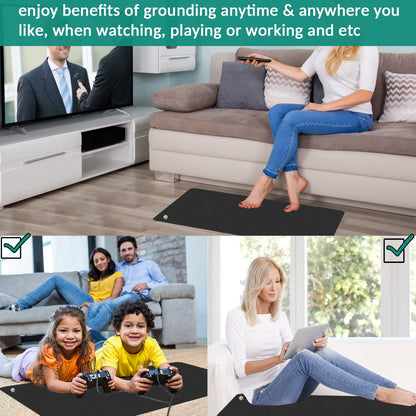 Grounding Mat for Improving Sleep, Grounding Pad for Health, Grounding Bed Mat with Grounding Cord VAJOOCLLBuy Supplements Australia