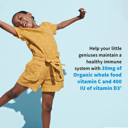 Garden of Life Dr. Formulated Probiotics for Kids, Organic Kids+ - Berry Cherry, 5 Billion CFU Chewable Probiotic plus Vitamin C and D Garden of Life