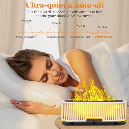Comfynest Colorful Flame Air Aroma Diffuser Humidifier 7 Flame Colors,200ml Essential Oil ComfynestBuy Supplements Australia