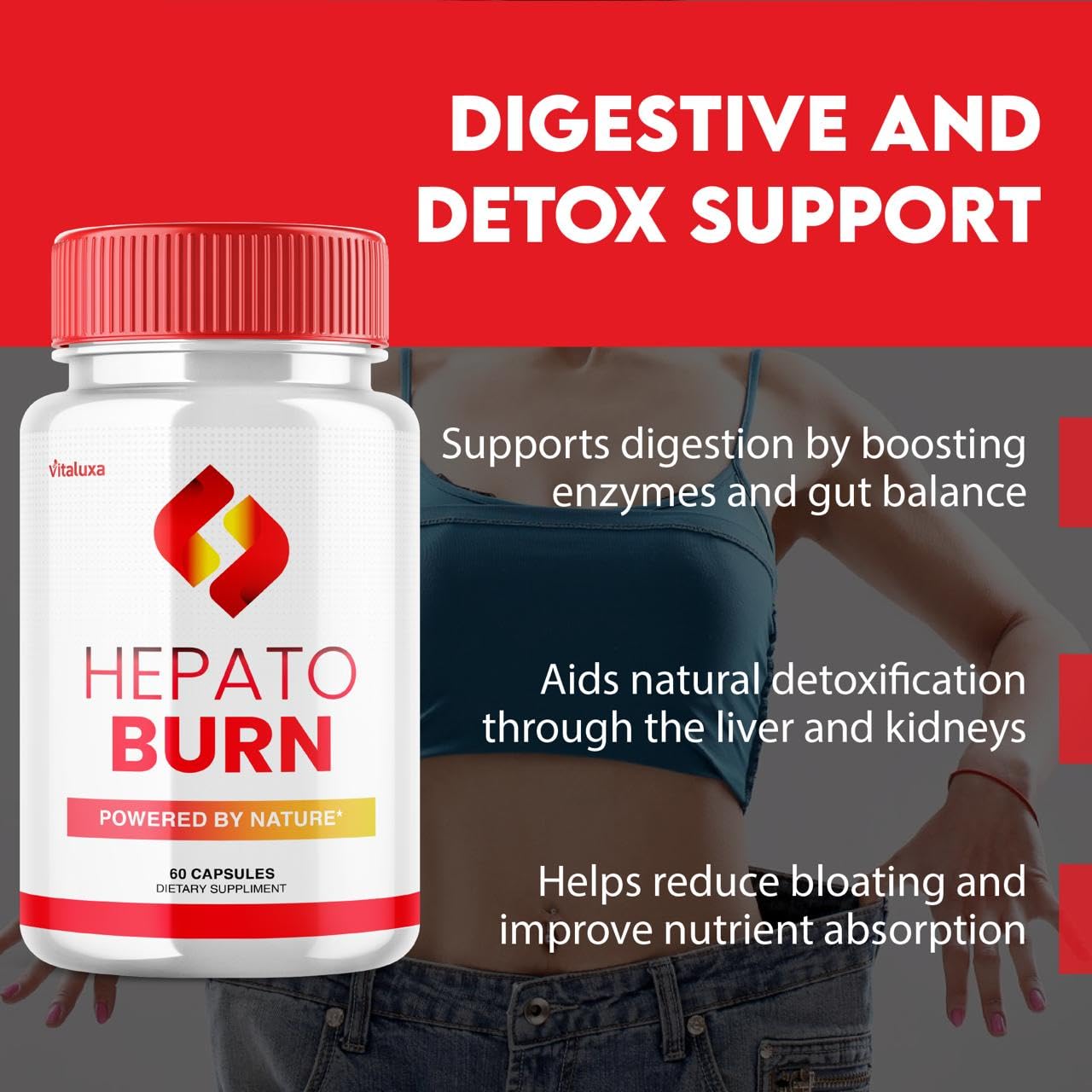 Hepato Burn Capsules - HepatoBurn Supplement Pills Advanced Formula Wait Premium Blend All Natural Loss Support for Men Women, Hepataburn Reviews Maximum Strength Burner Health Wellness (60 Capsules) VitaluxaBuy Supplements Australia