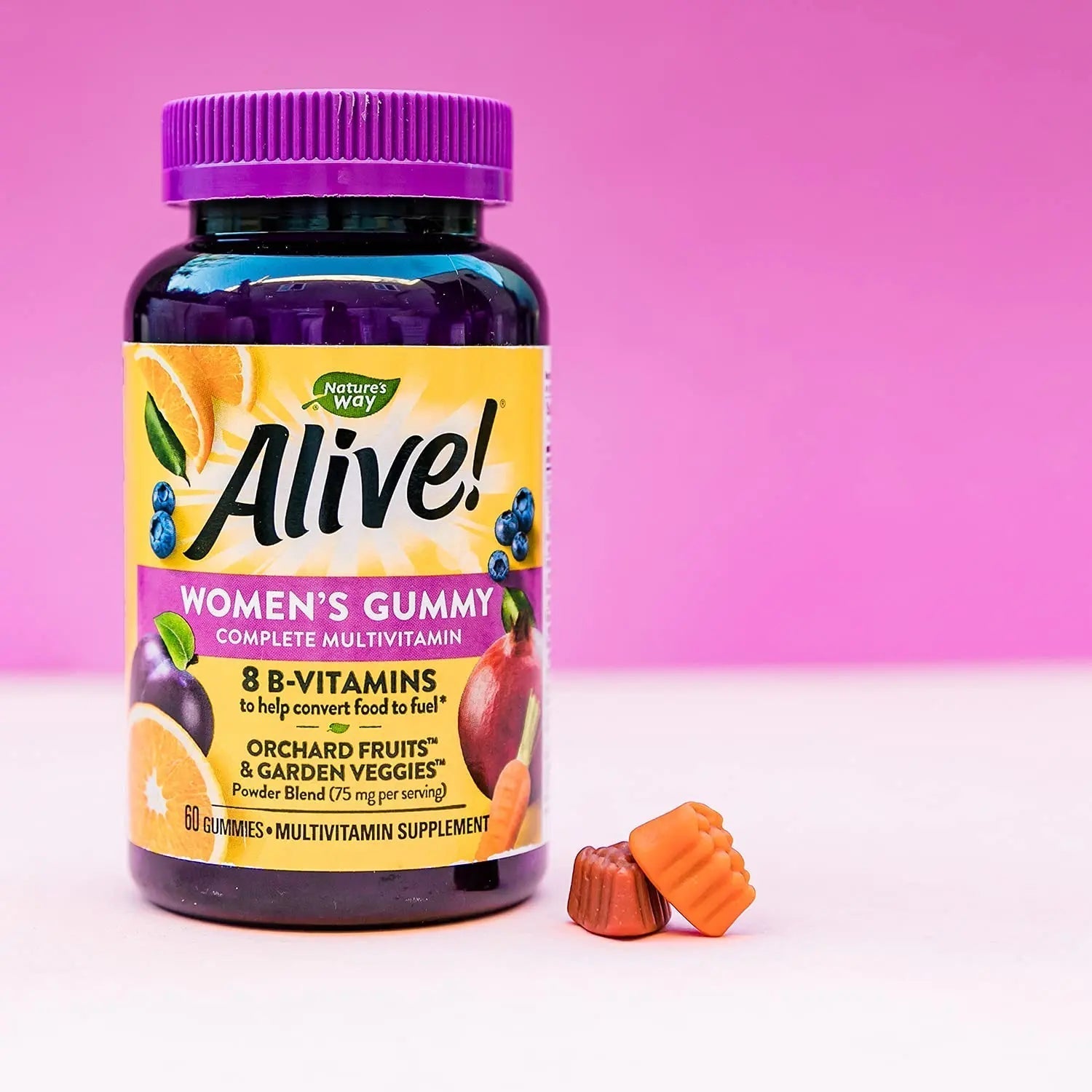Nature's Way Alive! Women’s Gummy Multivitamin, 16 Vitamins & Minerals, Energy Metabolism*, Hair Skin & Nails Nature's Way