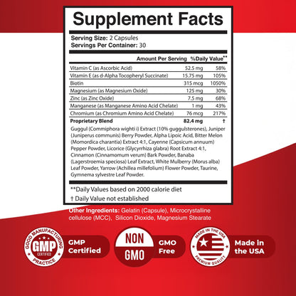 Revital Gluco – Daily Supplement with Vitamin C, Vitamin E, Magnesium, Biotin, Zinc & 10+ Botanical Ingredients – Made in USA, Non-GMO, Stimulant-Free Formula – 60 Caps (30 Servings), 1 Month Supply Nature’s NutriWaveBuy Supplements Australia