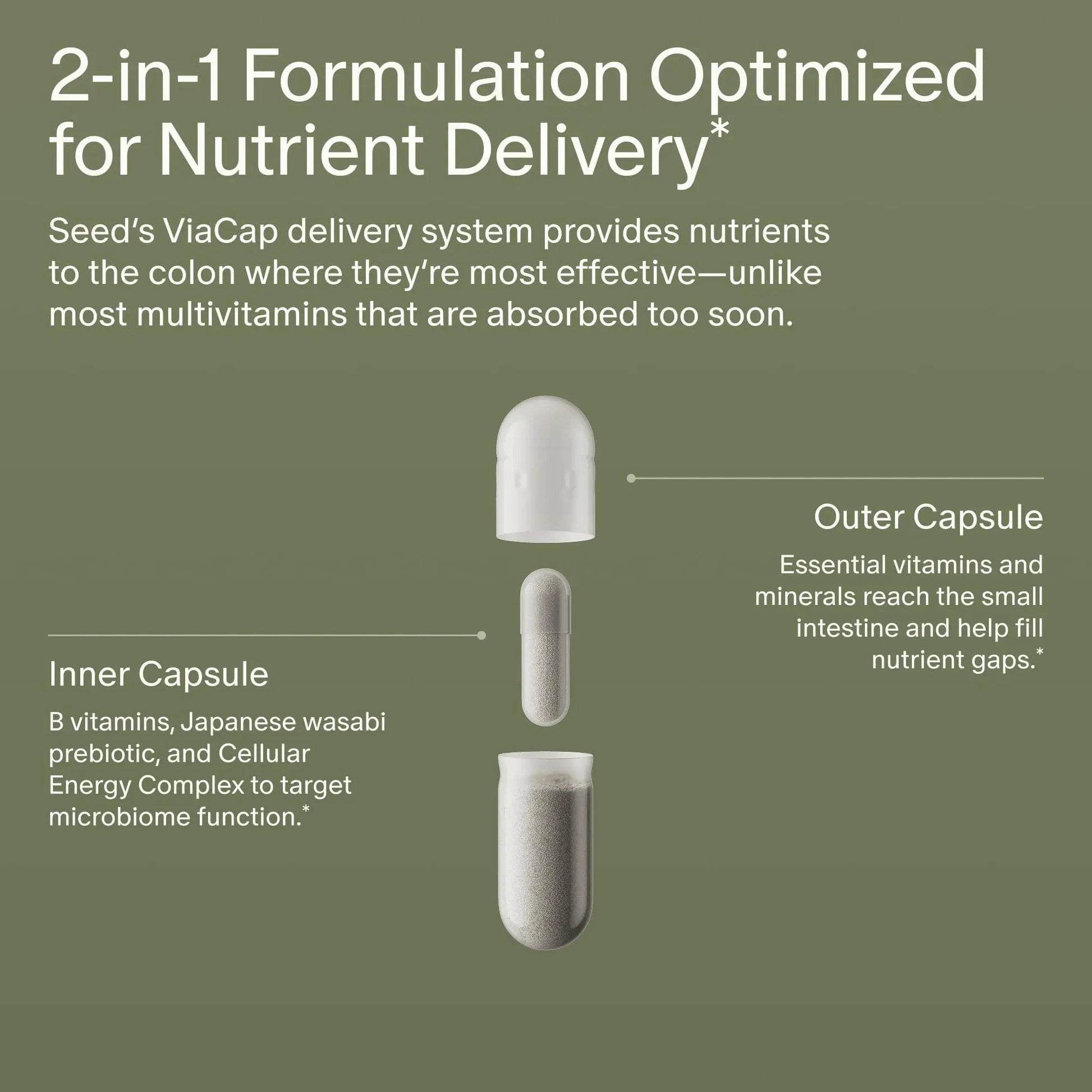Seed DM-02 Daily Multivitamin - 100% DV Essential Vitamins and Minerals for Women & Men - Helps Fill Daily Nutrient Gaps SeedBuy Supplements Australia