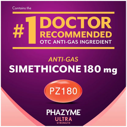 Phazyme Ultra Strength Gas & Bloating Relief, Works in Minutes, 12 Fast Gels, 3 Pack PhazymeBuy Supplements Australia