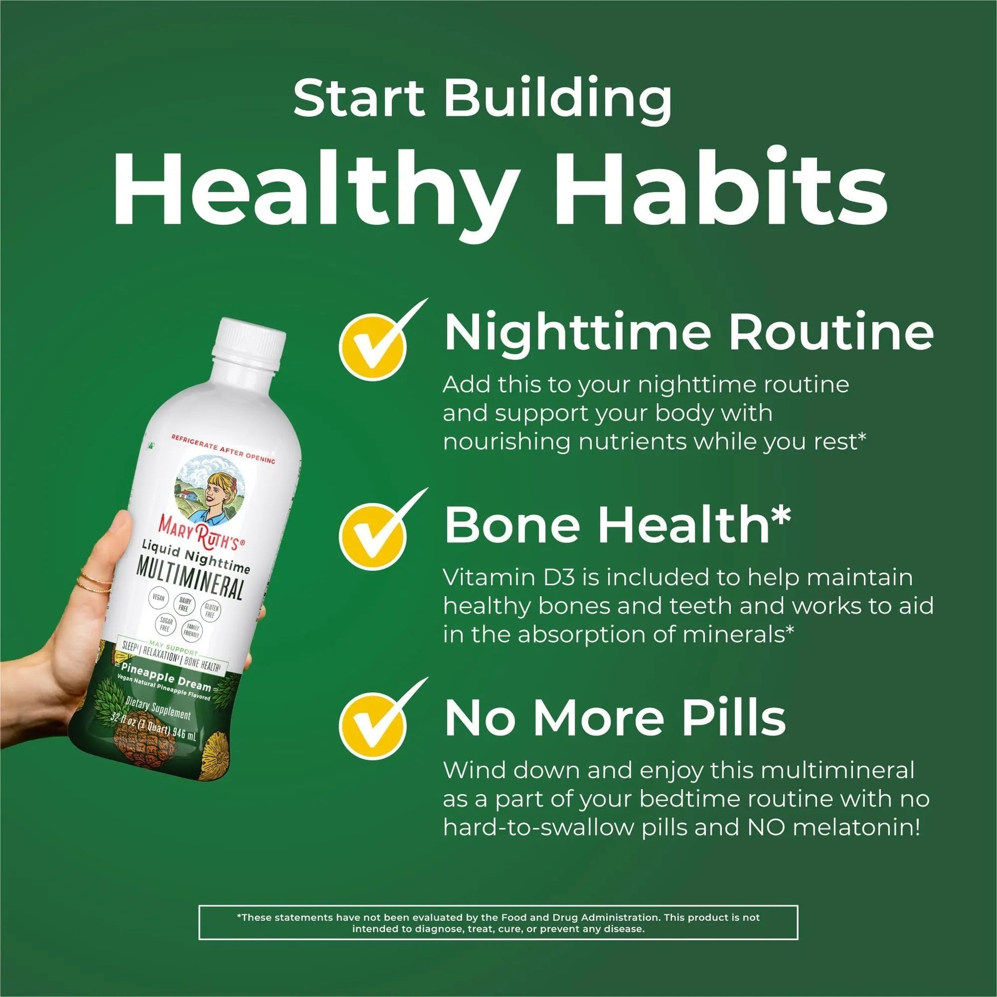 MaryRuth's Multivitamin Gummies for Women (Cherry & Raspberry) & Liquid Nighttime Multimineral (Pineapple) | Clean Label Project Verified MARYRUTH'SBuy Supplements Australia