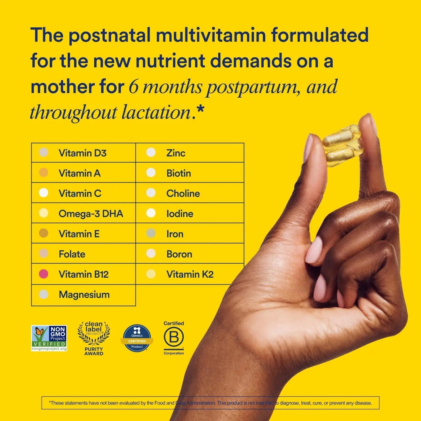 Ritual Essential for Women Postnatal Multivitamin - Postpartum Vitamin - Omega-3 DHA & Choline for Lactation Support, Vitamin A, C, D3 & Zinc RitualBuy Supplements Australia