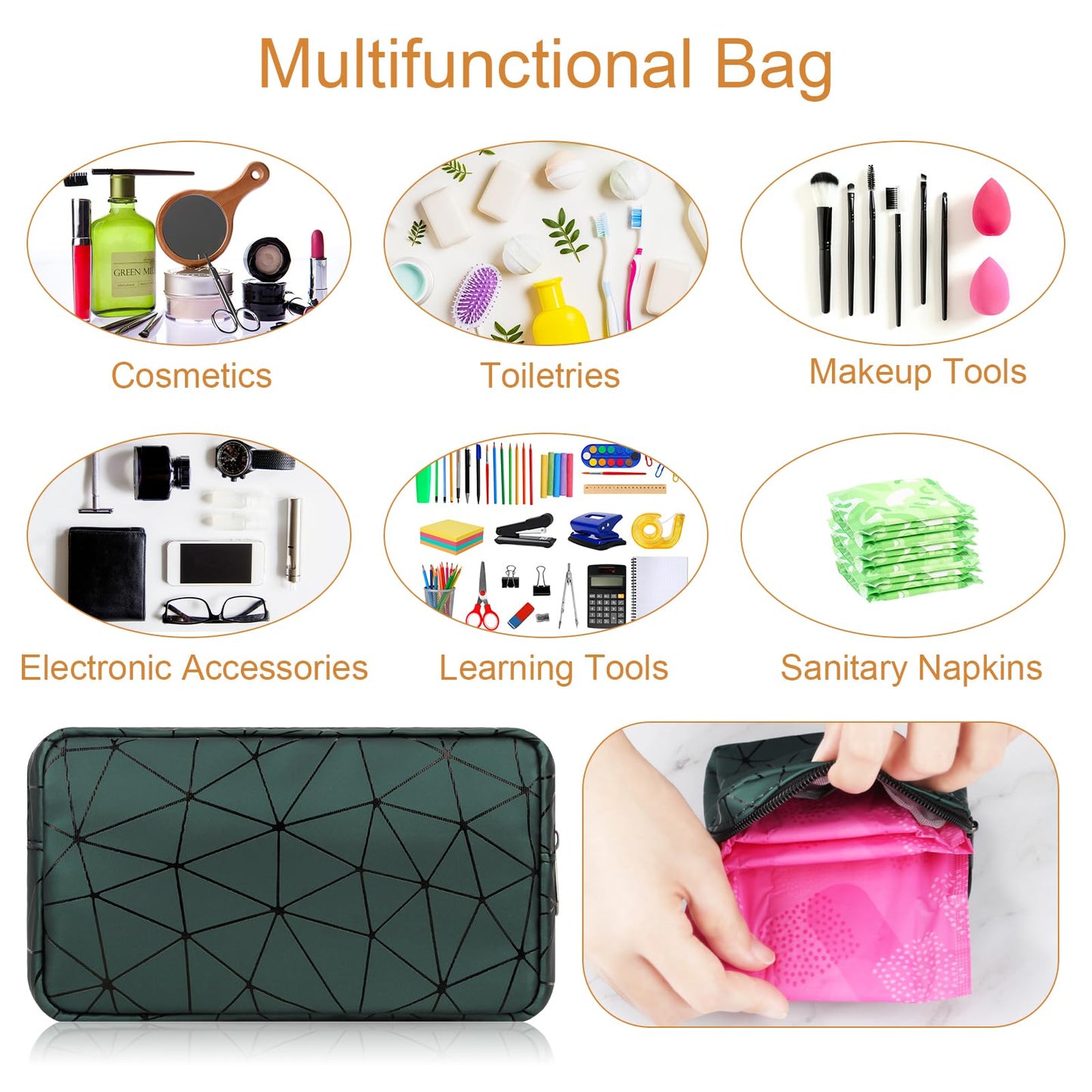 Likesing Sanitary Napkin Storage Bag, Leather First Period Kit for Girls 9-12, Portable Tampon Menstrual LikesingBuy Supplements Australia
