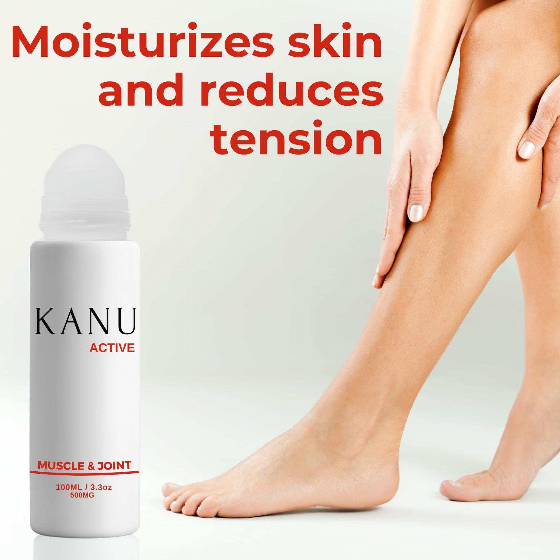 Muscle & Joint Relief Roll-On Cooling Serum- 3.3 oz- Fast Absorbing Pain Relief for Sore Muscles and Joints- Workout Recovery and Joint Support for Athletes and Active Lifestyles KANUBuy Supplements Australia