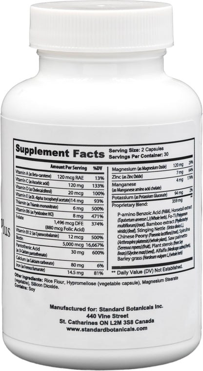 Dr's Nature & Nutrition Hair, Skin & Nail Plus Vitamin Supplement with Biotin 5000mcg, Bamboo Extract, Collagen Support - Extra Strength Beauty Supplement for Men and Women - 60 Capsules Dr's Nature & NutritionBuy Supplements Australia