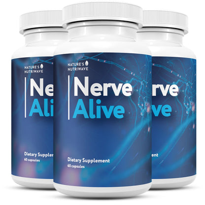 NerveAlive – Natural Daily Wellness Supplement w/ Passionflower, Marshmallow Root & Prickly Pear Extract – 100% Natural Ingredients, Non-GMO, GMP Certified, Made in USA – 60 Capsules, 3 Month Supply Nature’s NutriWaveBuy Supplements Australia