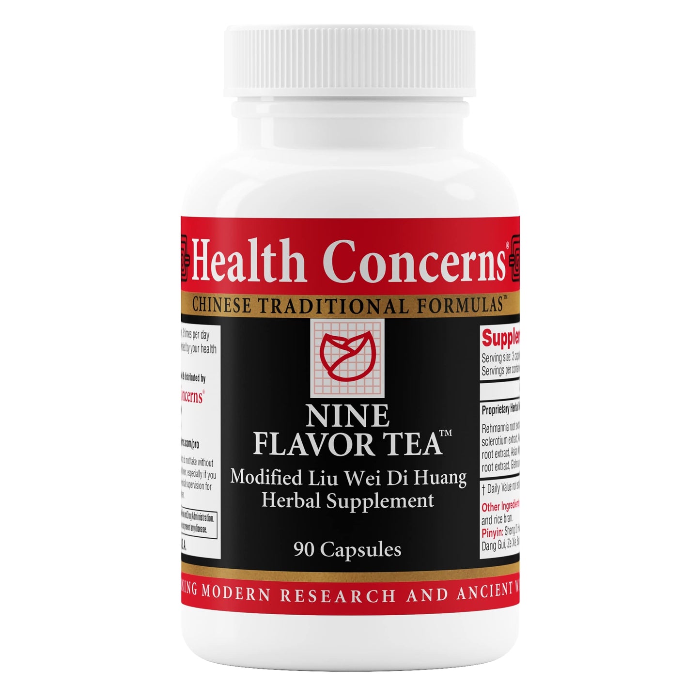 Health Concerns Nine Flavor Tea – Immune Support, Kidney Support & Lymphatic Health – Chinese Herbal Supplement for Oral Health, Night Sweats, Blurred Vision – 90 Capsules Health ConcernsBuy Supplements Australia