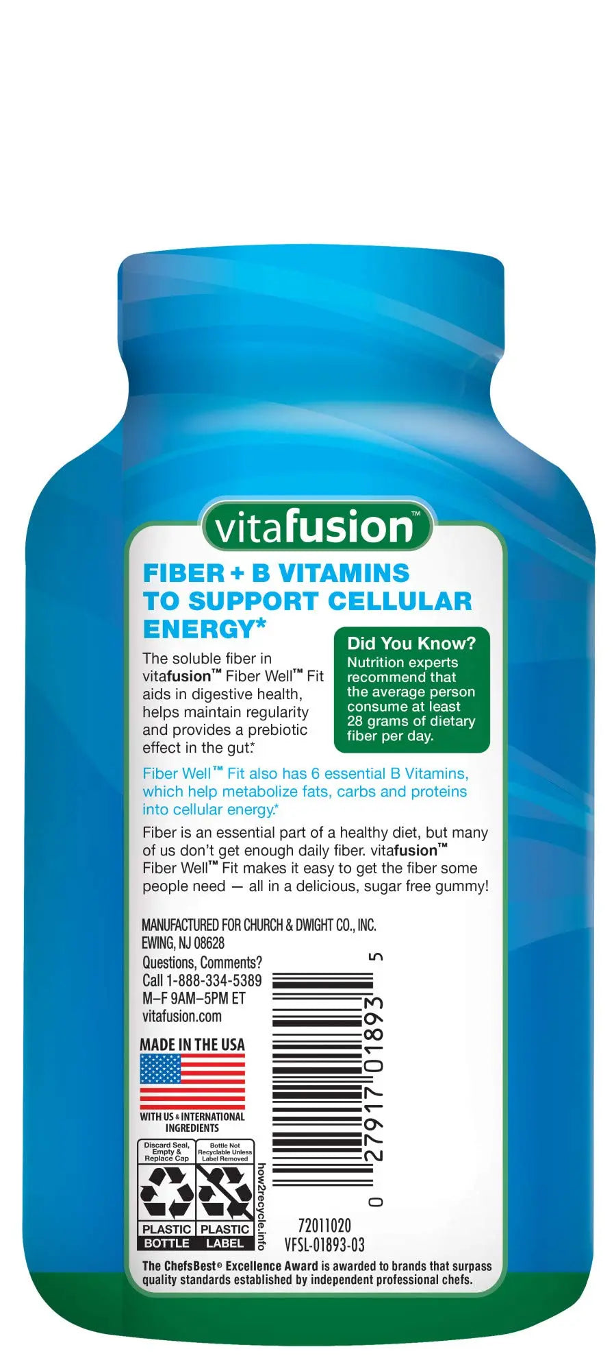 Vitafusion Fiber Well Fit Gummies, 90 Count and L’il Critters Gummy Vites Daily Gummy Multivitamin for Kids, 190 Gummies Vitafusion