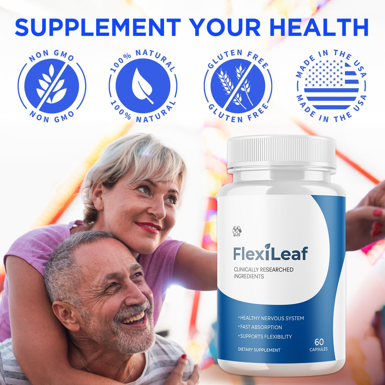 (2 Pack) Flexileaf Capsules, Official Flexileaf Pills with All Natural Ingredients, Advanced Health and Overall Wellness Multivitamin Supplement Maximum Strength Support Formula (120 Capsules) MJOBuy Supplements Australia