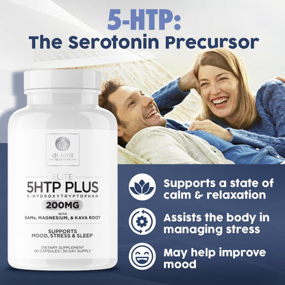 200 MG 5-HTP Elite with Kava Root Extract, Magnesium & SAM-e to Maintain Normal DR EMIL NUTRITIONBuy Supplements Australia