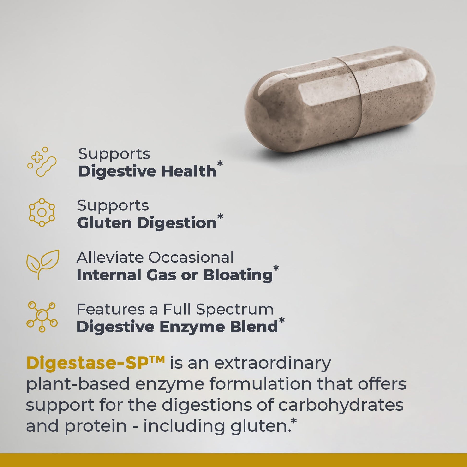 Premier Research Labs Digestase-SP - Enzymes for Digestion, Fermented Digestive Enzymes for Women & Men, Gut Health Support Pills with Peptidase, Hemicellulase - 60 Vegetarian Capsules Premier Research LabsBuy Supplements Australia
