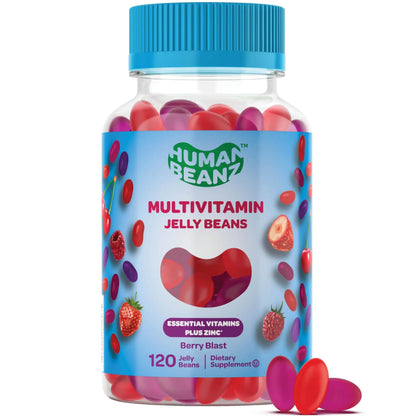 Human Beanz Multivitamin Jelly Bean Gummies with Zinc for Men and Women, Immune Support Dietary Supplements for Adults, Vegetarian Human BeanzBuy Supplements Australia