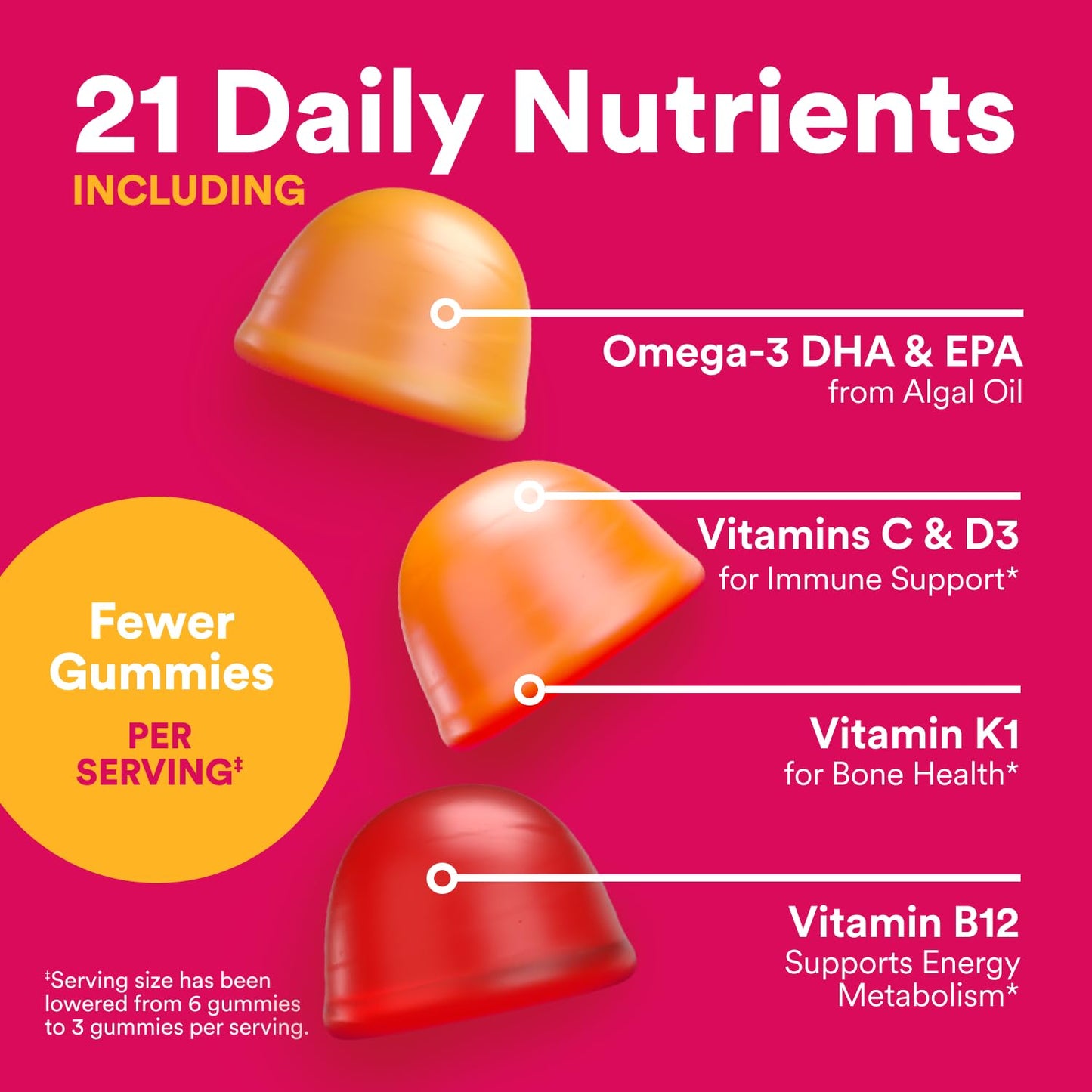 SmartyPants Women's Multivitamin Gummies - Improved Formula: Omega 3 (DHA/EPA), Methylfolate, CoQ10, Vitamin D3, C, Vitamin B12, B6, A, K & Zinc SmartyPantsBuy Supplements Australia