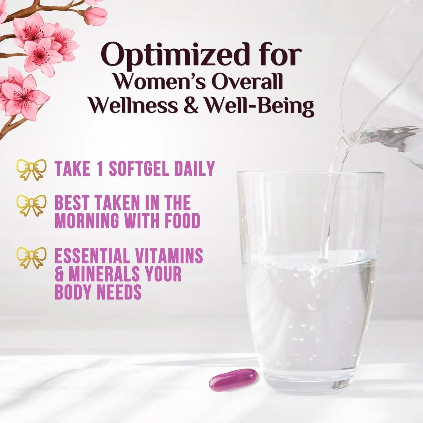 Multivitamin for Women - Complete Daily Womens Multivitamins with Calcium, Folic Acid, Vitamin A, C, D, E, & B Vitamins Nature's NutritionBuy Supplements Australia