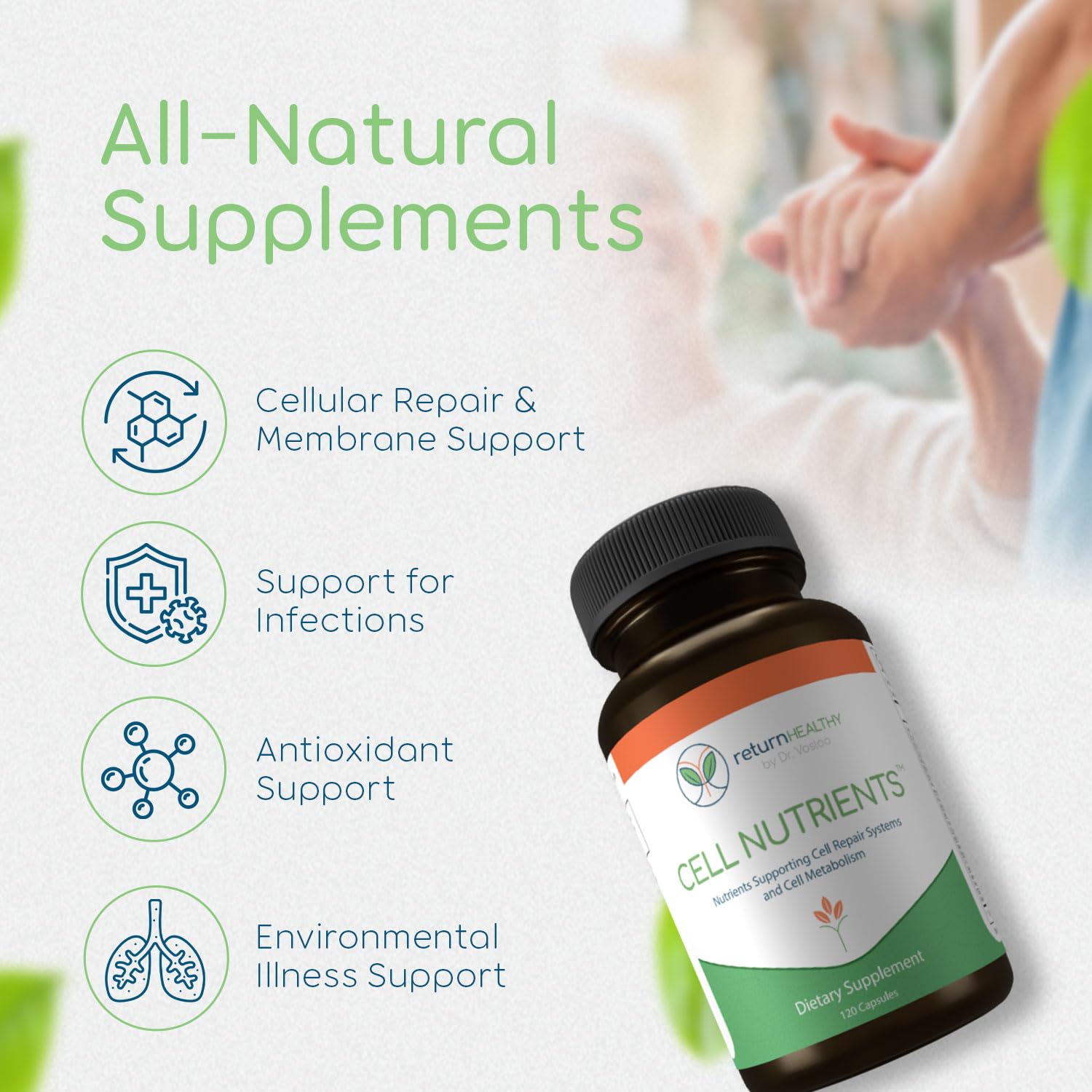 Return Healthy Cell Nutrients | Promotes Cell and Membrane Repair & Cell Metabolism | Helps Fight Tick-Borne Infections & More | Mitochondrial Supplements | Non-GMO, Vegan, 120 caps Return HealthyBuy Supplements Australia