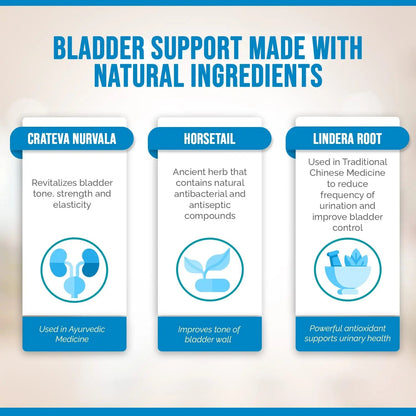 Better Bladder Control Supplement for Women & Men – Bladder Support Supplement to Help Reduce Urinary Leaks, Frequency & Urgency - 60 Count (1 Bottle) Better BladderBuy Supplements Australia