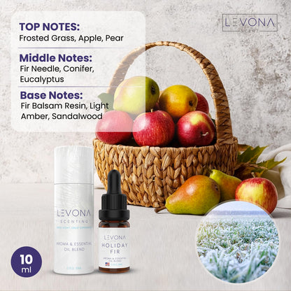 Levona Scent Christmas Essential Oils for Diffuser: Holiday Fir Essential Oil for Diffusers for Home LEVONA SCENTBuy Supplements Australia