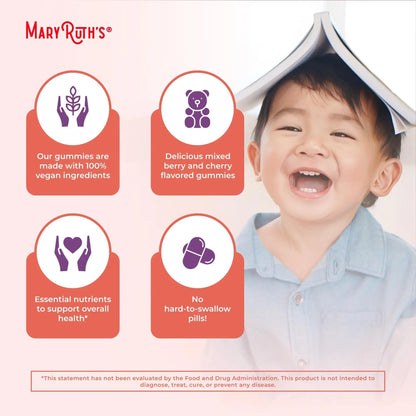 MaryRuth Organics Vitamin Gummy | Kids and Toddlers Age 2+ | USDA | Daily Vitamin C | D3 | Zinc | MaryRuth OrganicsBuy Supplements Australia